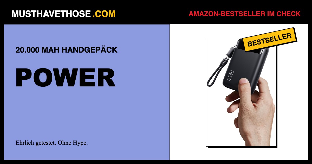 Illustration der INIU Powerbank mit 20.000 mAh und USB-C